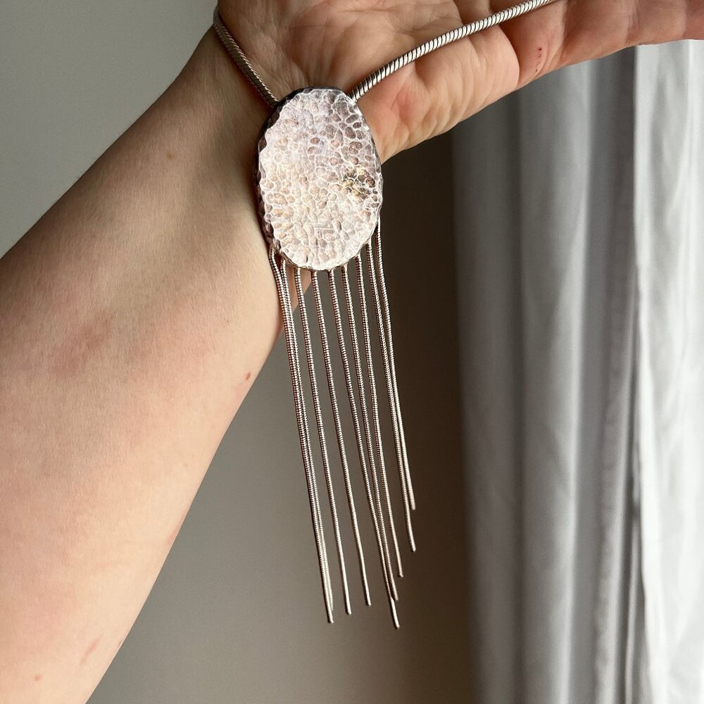 Signed Cecile Jeanne Paris Silver Choker